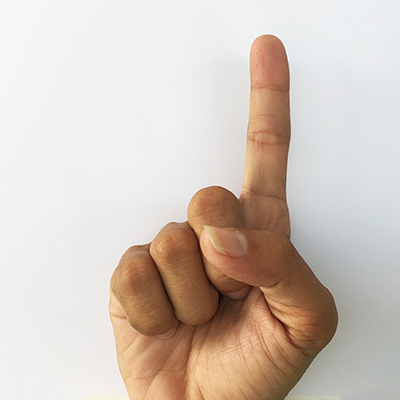 Is the "Number One" hand gesture offensive in some cultures?