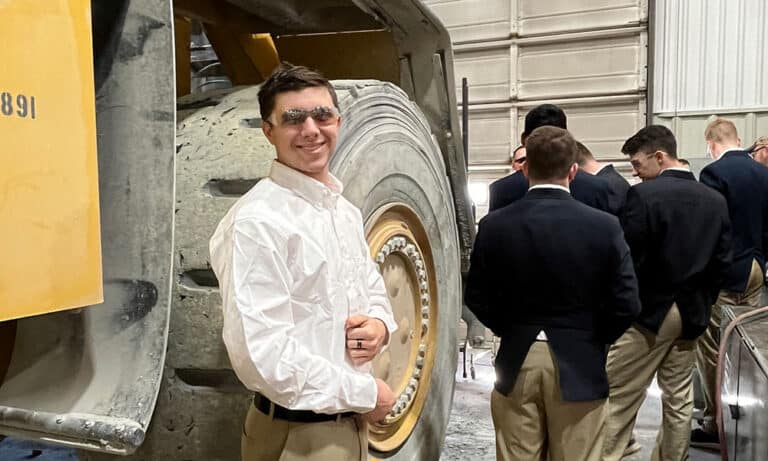 Cadets enjoy a visit to Luck Stone on a shadow day visit.