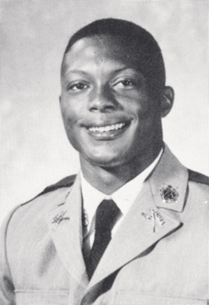 Eddie George photo from 1992 Skirmisher yearbook of Fork Union Military Academy